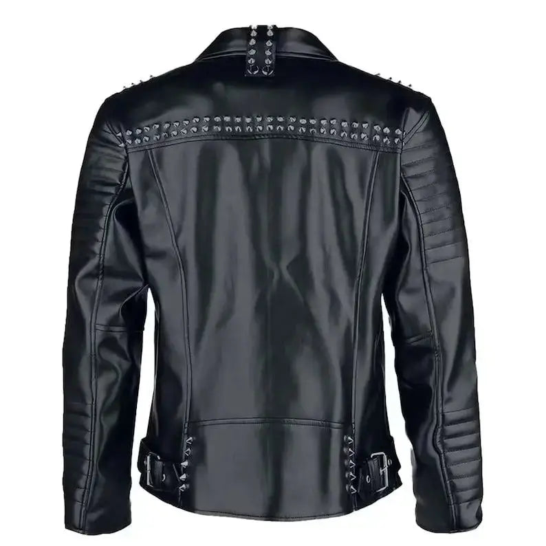 Studded Leather Punk Jacket - Riders Republic UK