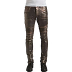 Mens Rogue Leather Pants Dark Brown - Riders Republic UK