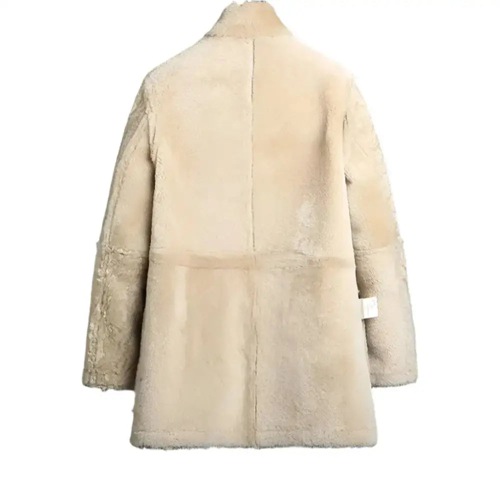 Mens Shearling Winter Long Coat - Riders Republic UK