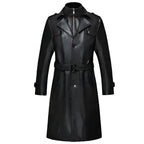 Mens Sheepskin Leather Trench Coat - Riders Republic UK