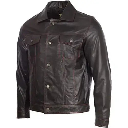 Leather Biker Jacket Denim Jacket Style - Riders Republic UK