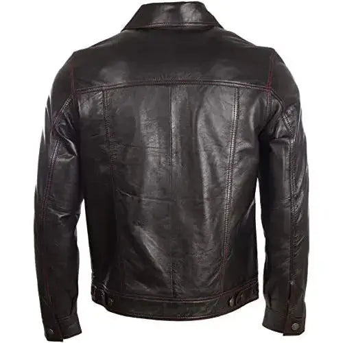 Leather Biker Jacket Denim Jacket Style - Riders Republic UK
