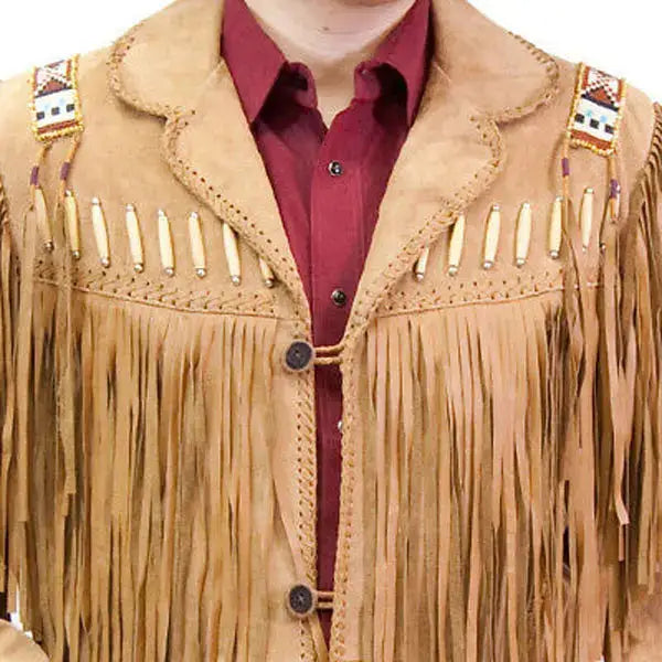 Mens Suede Western Cowboy Jacket - Riders Republic UK