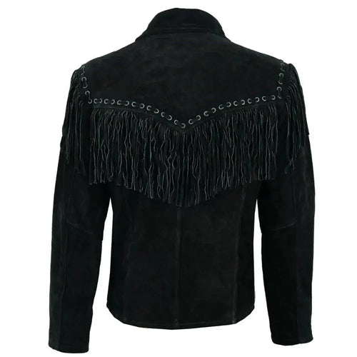 Mens Suede Leather Western Jacket - Riders Republic UK