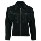 Mens Suede Leather Western Jacket - Riders Republic UK