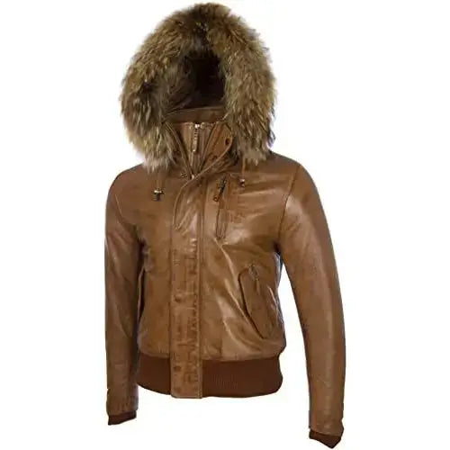 Mens Nappa Leather Bomber Jacket - Riders Republic UK
