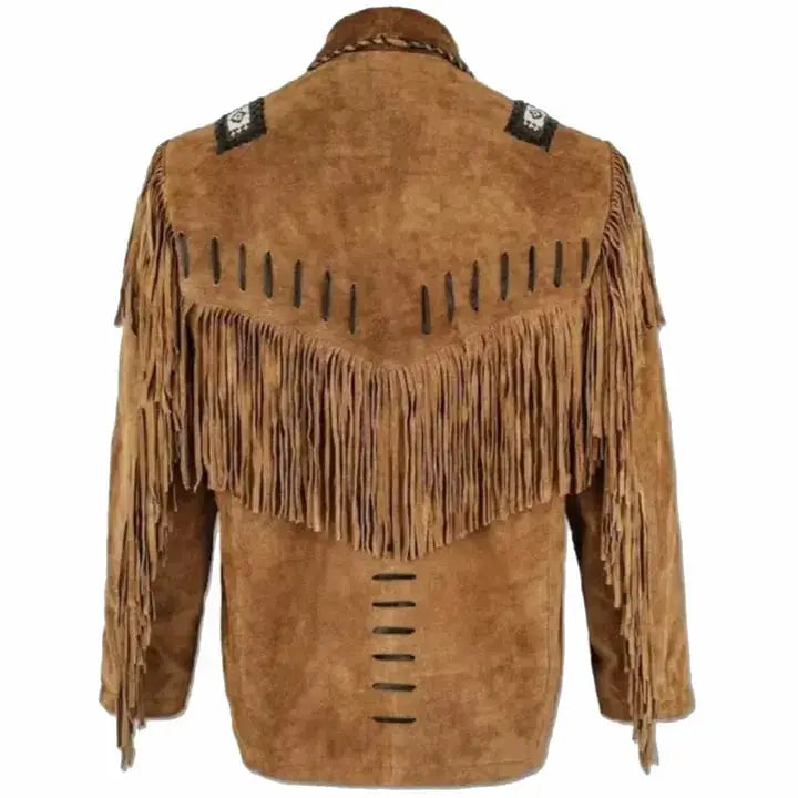 Mens Suede Western Cowboy Jacket - Riders Republic UK