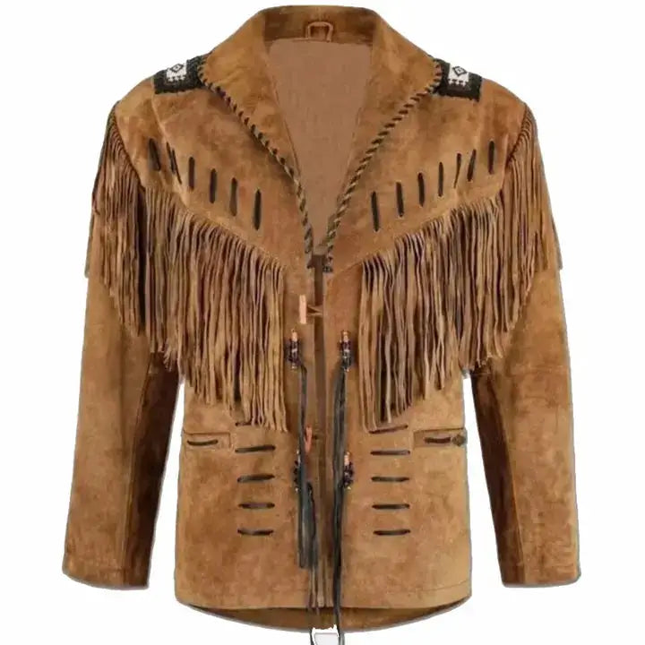 Mens Suede Western Cowboy Jacket - Riders Republic UK