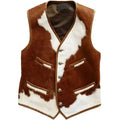 Mens Cowhide Western Vest - Riders Republic UK