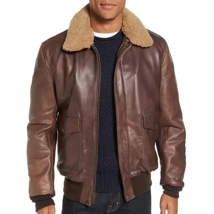 Waxed Cowhide Bomber Jacket - Riders Republic UK