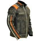 Vintage Style Retro Cafe Racer Black Jacket - Riders Republic UK