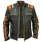 Vintage Style Retro Cafe Racer Black Jacket - Riders Republic UK