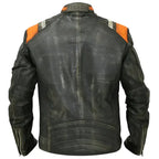 Vintage Style Retro Cafe Racer Black Jacket - Riders Republic UK