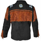 Suede Leather Western Jacket - Riders Republic UK