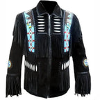 Mens Premium Western Leather Jacket - Riders Republic UK