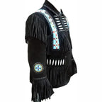 Mens Premium Western Leather Jacket - Riders Republic UK