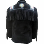 Mens Premium Western Leather Jacket - Riders Republic UK