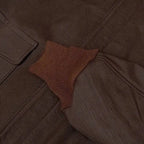 Mens Wing Collar Leather Bomber Jacket - Riders Republic UK