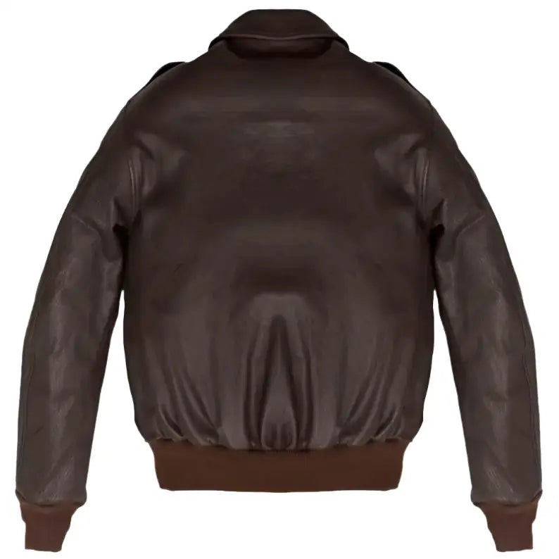 Mens Wing Collar Leather Bomber Jacket - Riders Republic UK