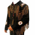 Mens Western Leather Fringe Jacket - Riders Republic UK