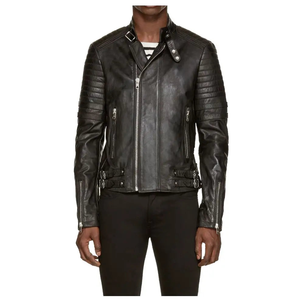 Leather Biker Jacket - Riders Republic UK