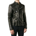 Studded Men Biker Leather Jacket - Riders Republic UK