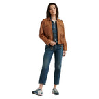 Womens Brown Leather Jacket New Stylish - Riders Republic UK