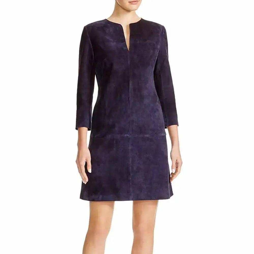 Nubuck Leather Mini Party Dress - Riders Republic UK