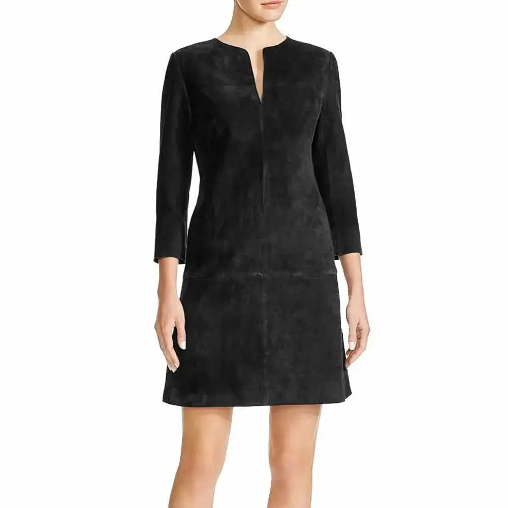 Nubuck Leather Mini Party Dress - Riders Republic UK