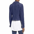 Nubuck Leather Women’s Biker Jacket - Riders Republic UK