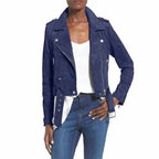 Nubuck Leather Women’s Biker Jacket - Riders Republic UK