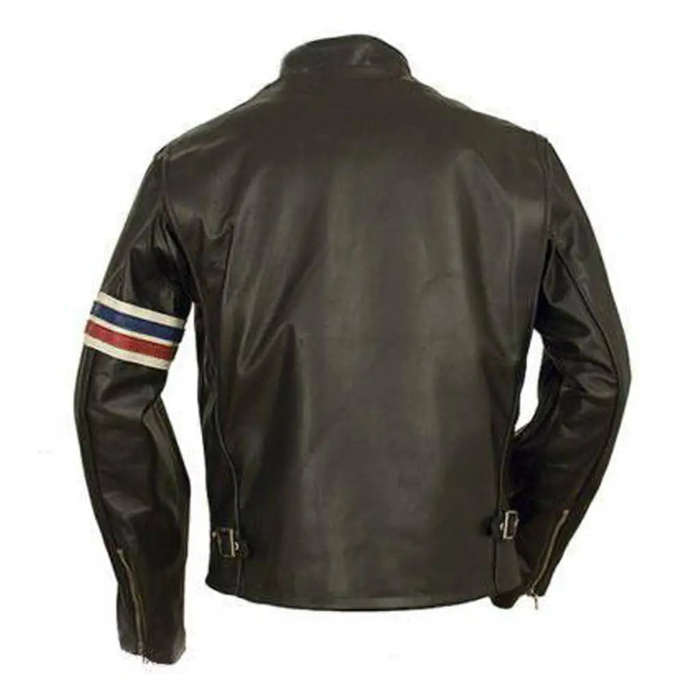 Easy Rider Peter Fonda USA Flag Leather Jacket - Riders Republic UK