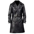 Premium Mens Cow Leather Trench Coat - Riders Republic UK