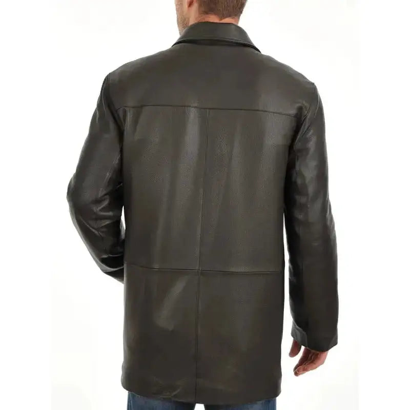 Premium Lambskin Leather Car Coat - Riders Republic UK