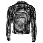 Womens Gothic Punk Studded Leather Jacket - Riders Republic UK