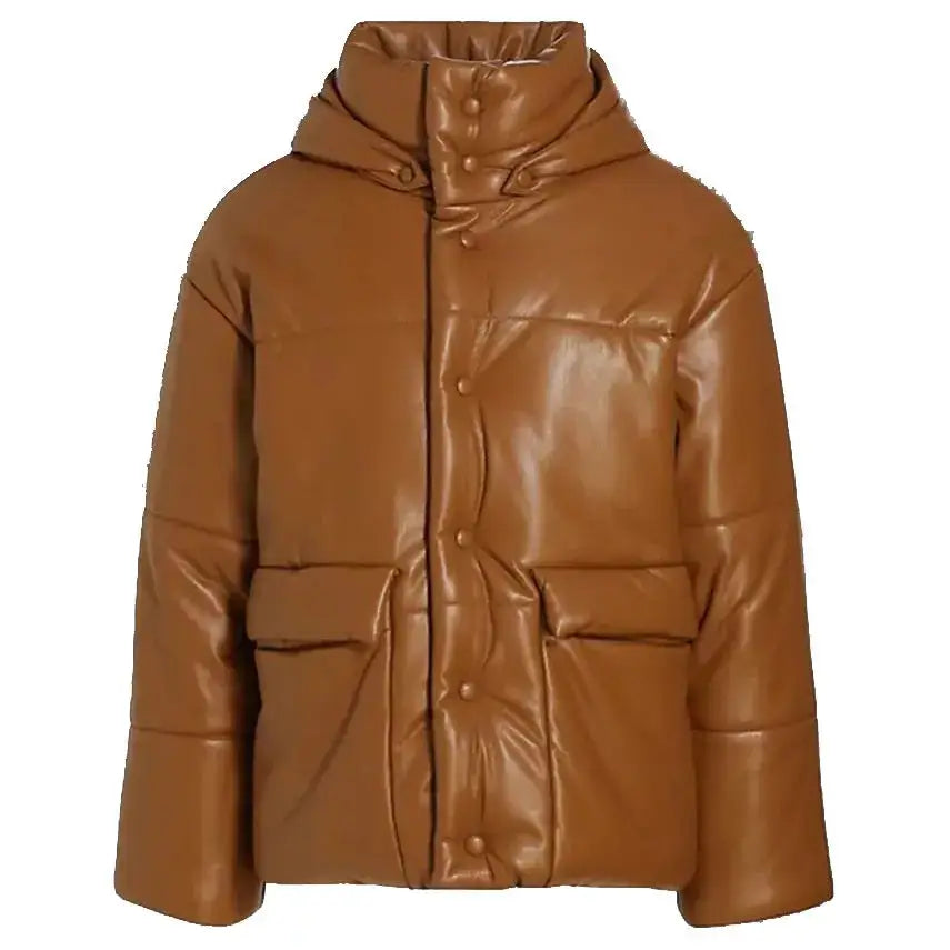 Brown Leather Bomber Jacket - Riders Republic UK