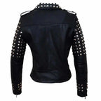 Women’s Studded Leather Jacket - Riders Republic UK