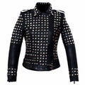 Women’s Studded Leather Jacket - Riders Republic UK