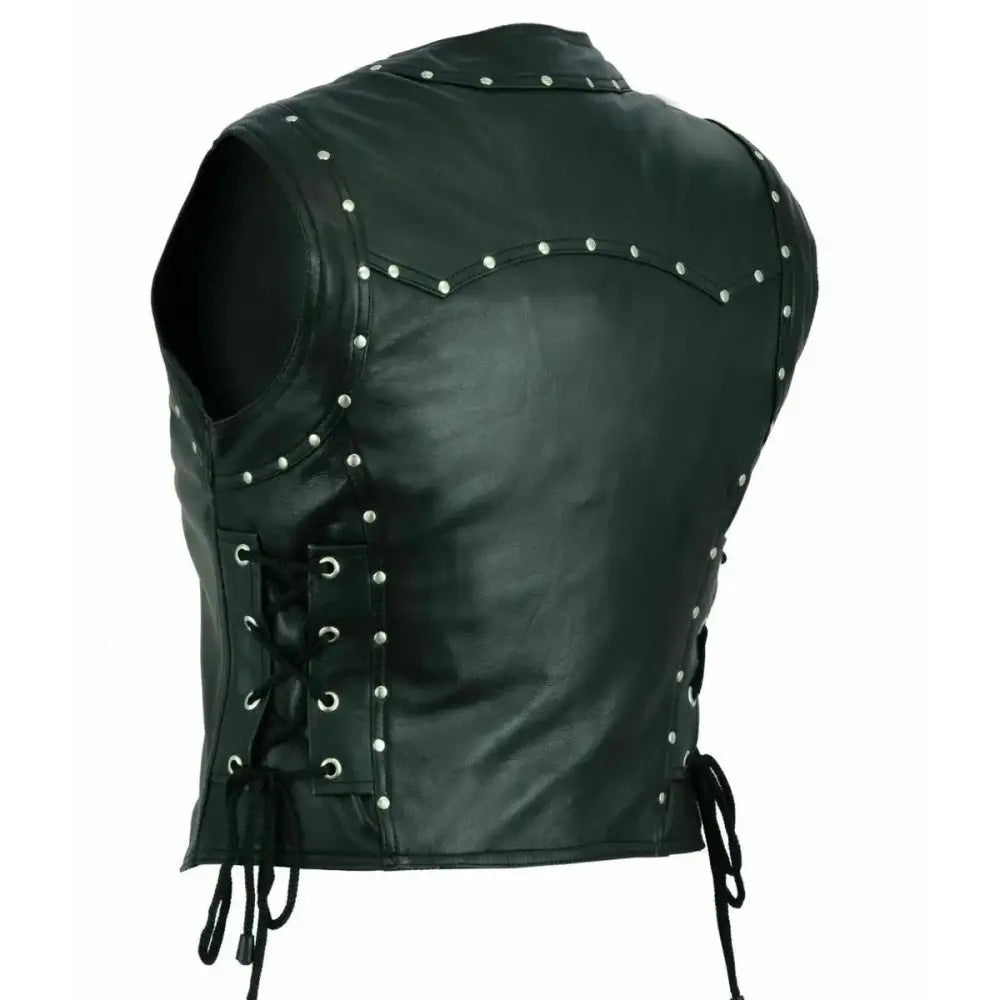 Punk Women’s Motorcycle Leather Vest - Riders Republic UK