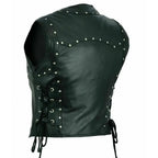 Punk Women’s Motorcycle Leather Vest - Riders Republic UK