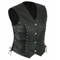 Punk Women’s Motorcycle Leather Vest - Riders Republic UK