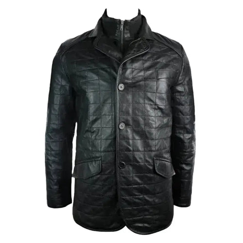 Mens Quilted Leather Celebrity Blazer - Riders Republic UK