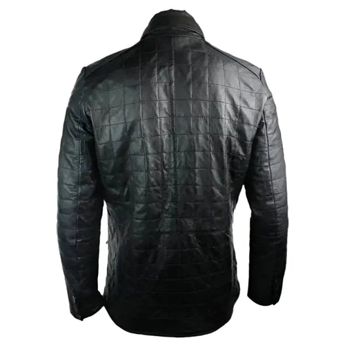 Mens Quilted Leather Celebrity Blazer - Riders Republic UK