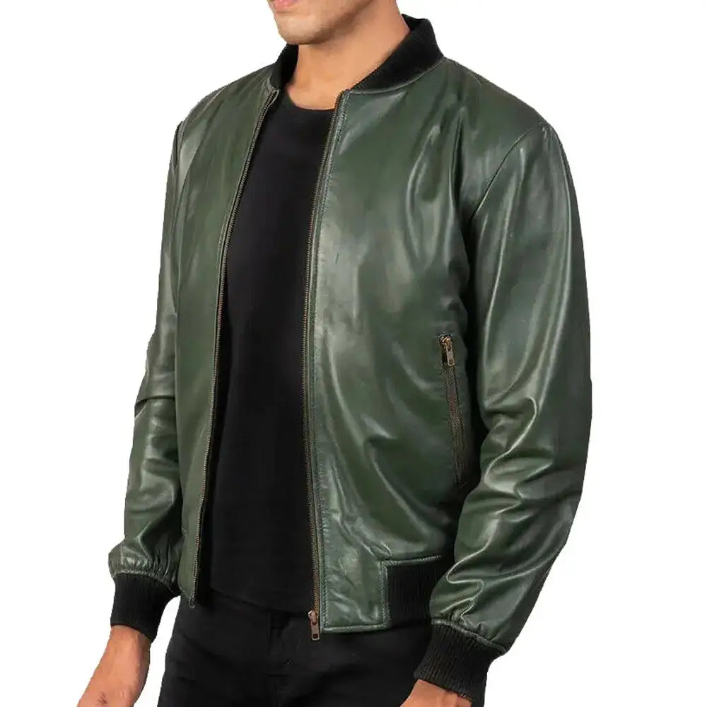 Genuine Leather Biker Jacket - Riders Republic UK