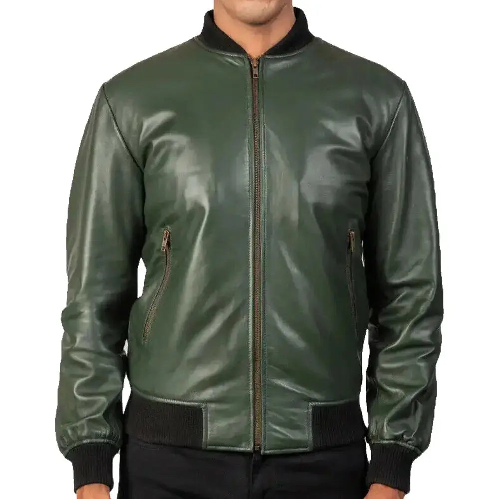 Genuine Leather Biker Jacket - Riders Republic UK