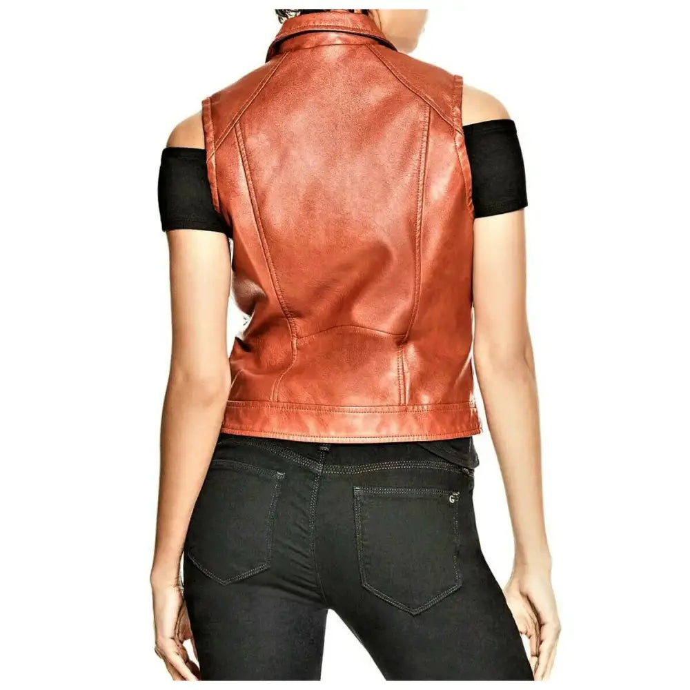 Womens Fashion Leather Vests - Riders Republic UK
