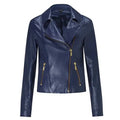 Ruth Langsford Blue Leather Biker Jacket - Riders Republic UK