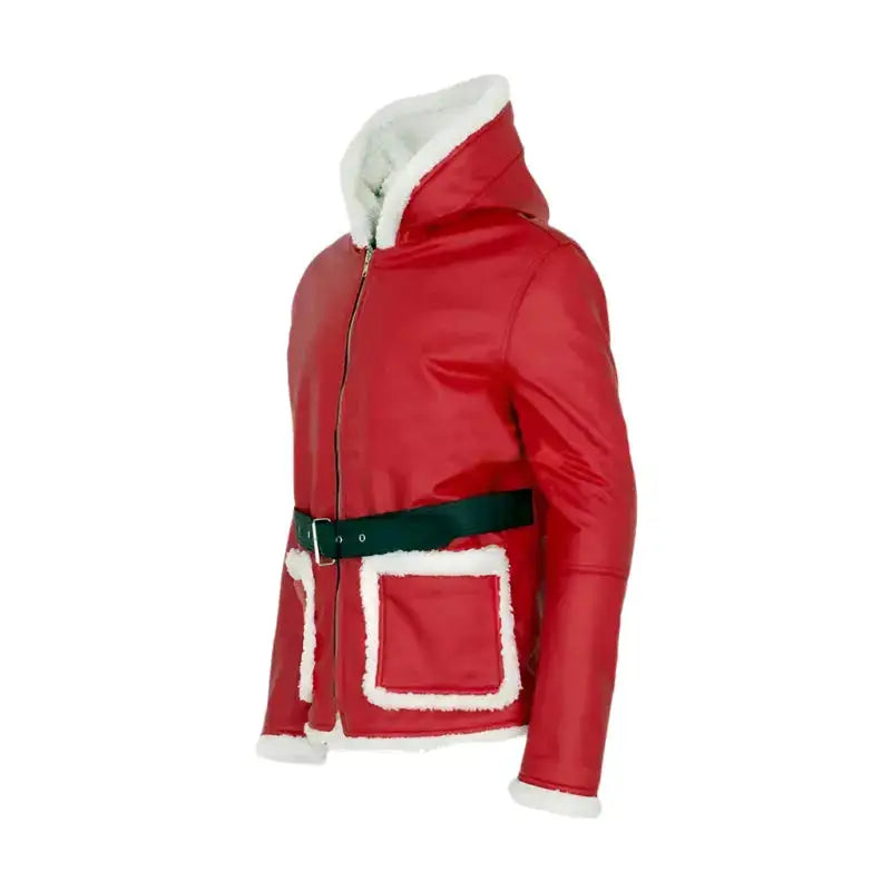 Santa Claus Red Leather Coat - Riders Republic UK