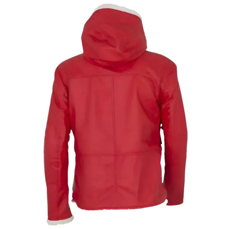 Red Leather Santa Jacket - Riders Republic UK