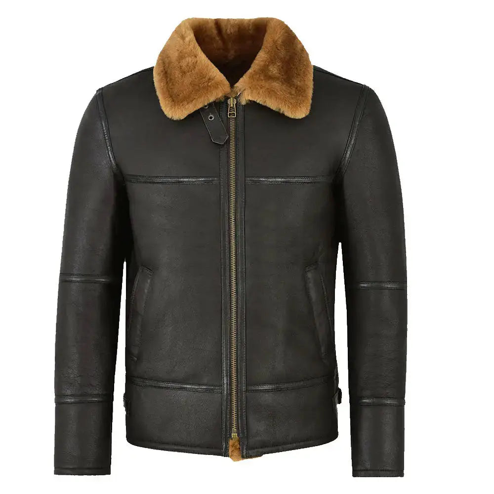 Mens Shearling Aviator Jacket - Riders Republic UK